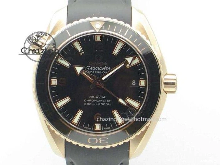 0209 FlexibleFit Seamaster Professional Chrono SS RG Blue Ceramic Blue Dial On SS RG Bracelet A 8211